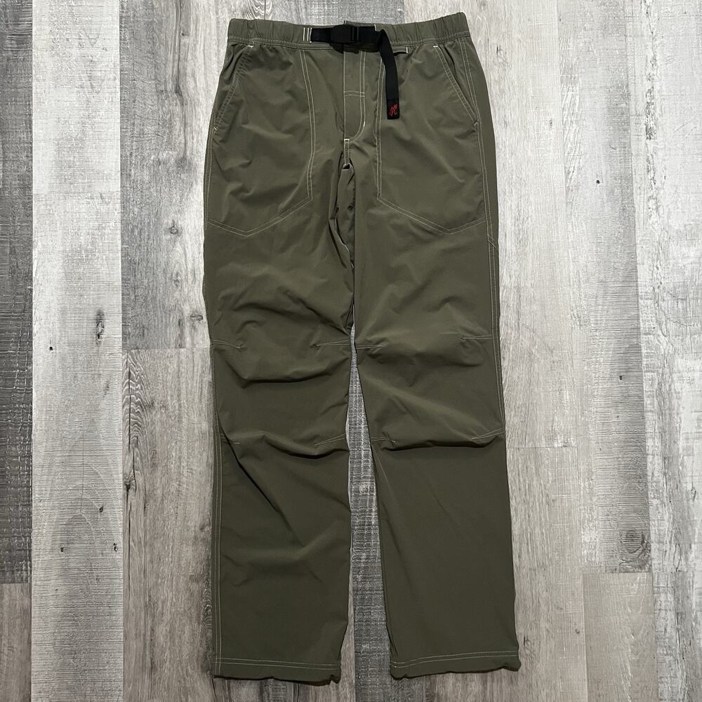 GRAMICCI “Gramicci Pant” Olive Green Belted Outdoor Hiking Trousers Small Trek
